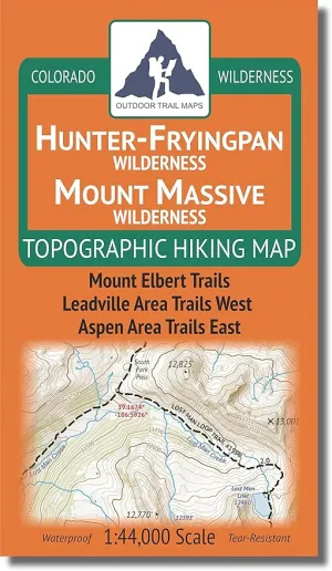 Outdoor Trail Maps LLC Hunter-Fryingpan/Mount Massive Wilderness - Colorado Topographic Hiking Map (2018)