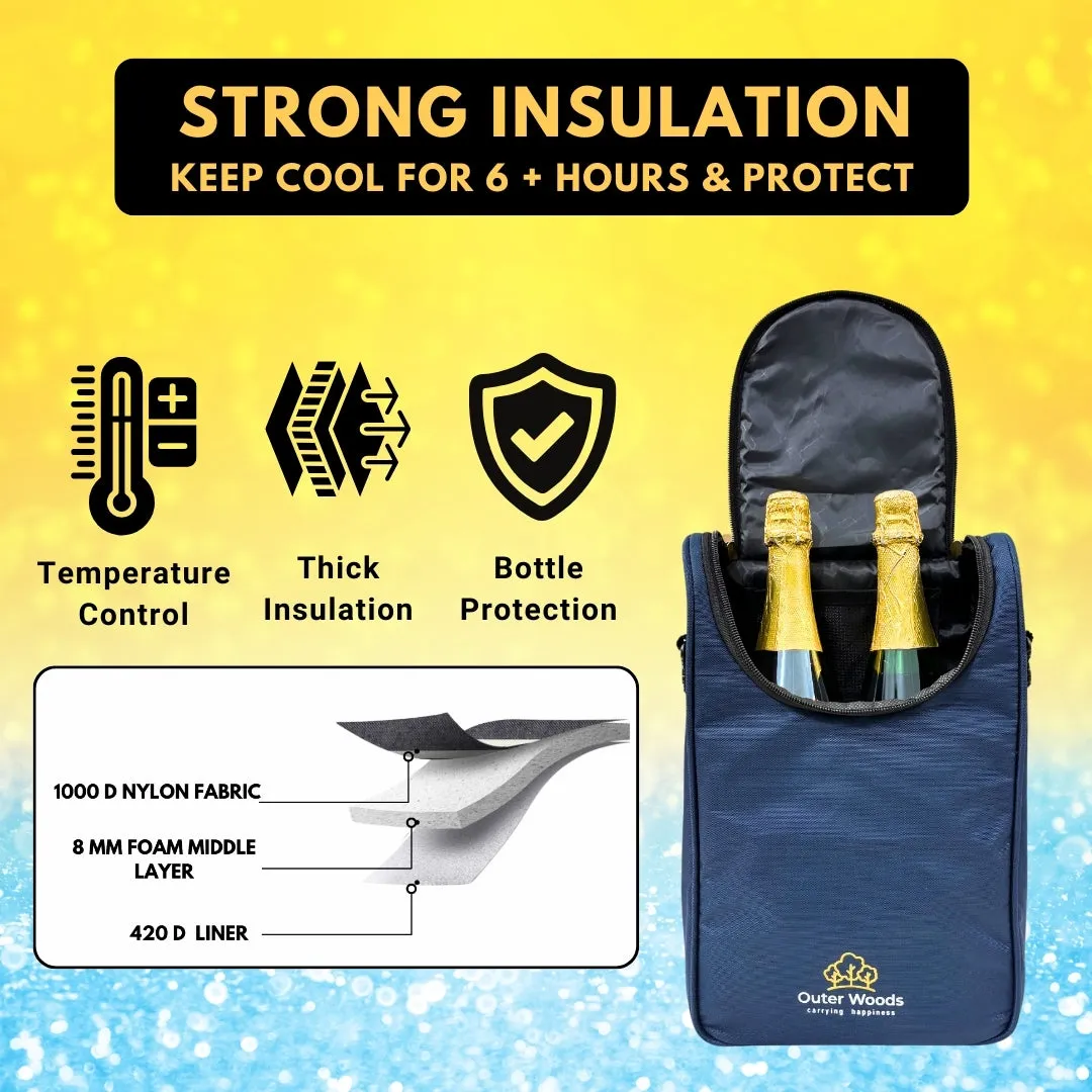Outer Woods Insulated 2 Bottle Cooler Bag