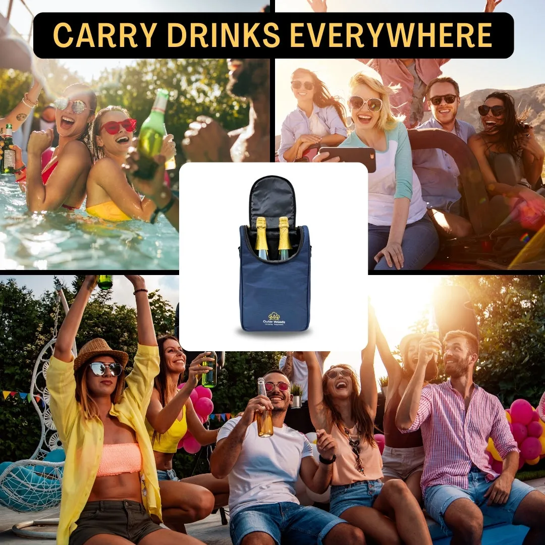 Outer Woods Insulated 2 Bottle Cooler Bag