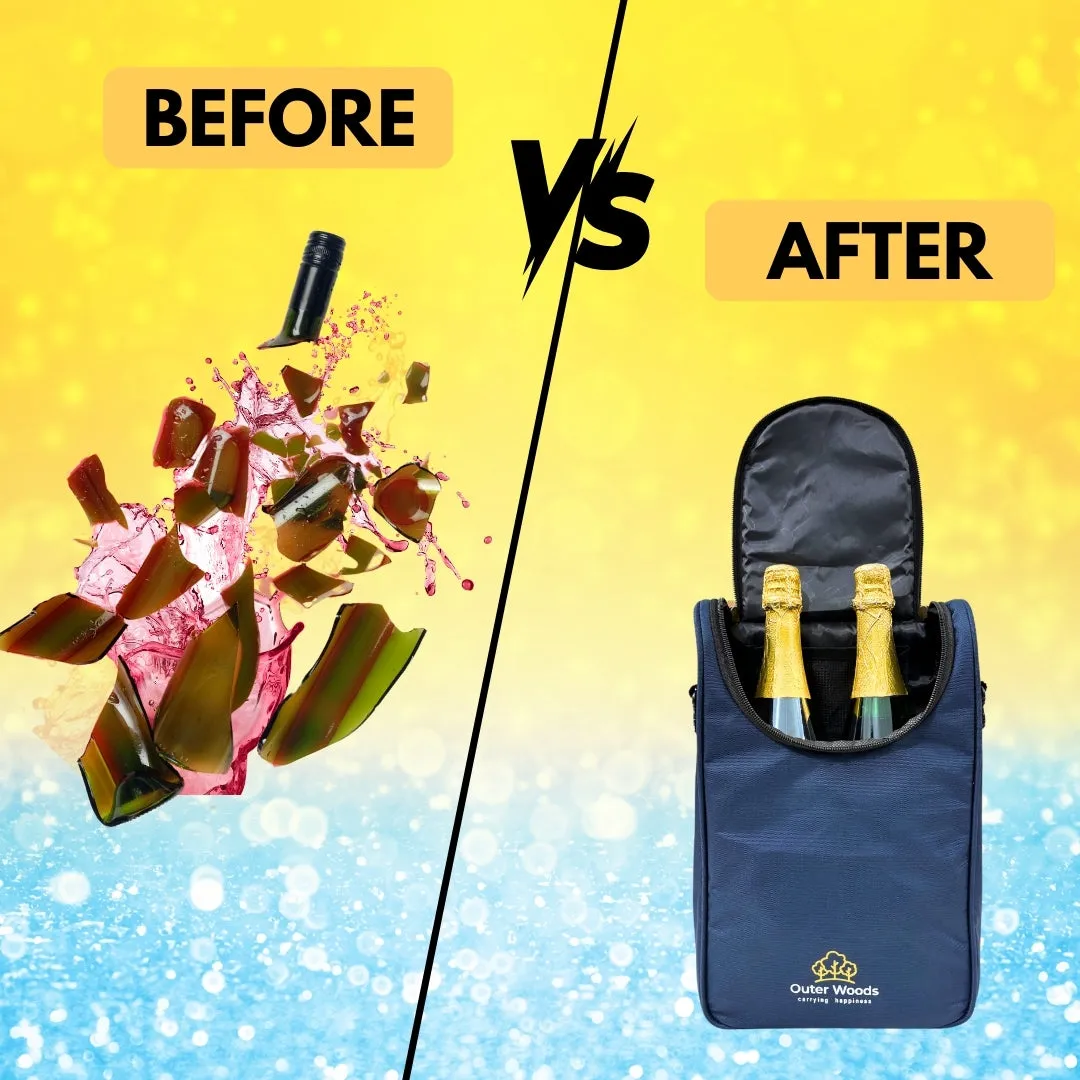 Outer Woods Insulated 2 Bottle Cooler Bag