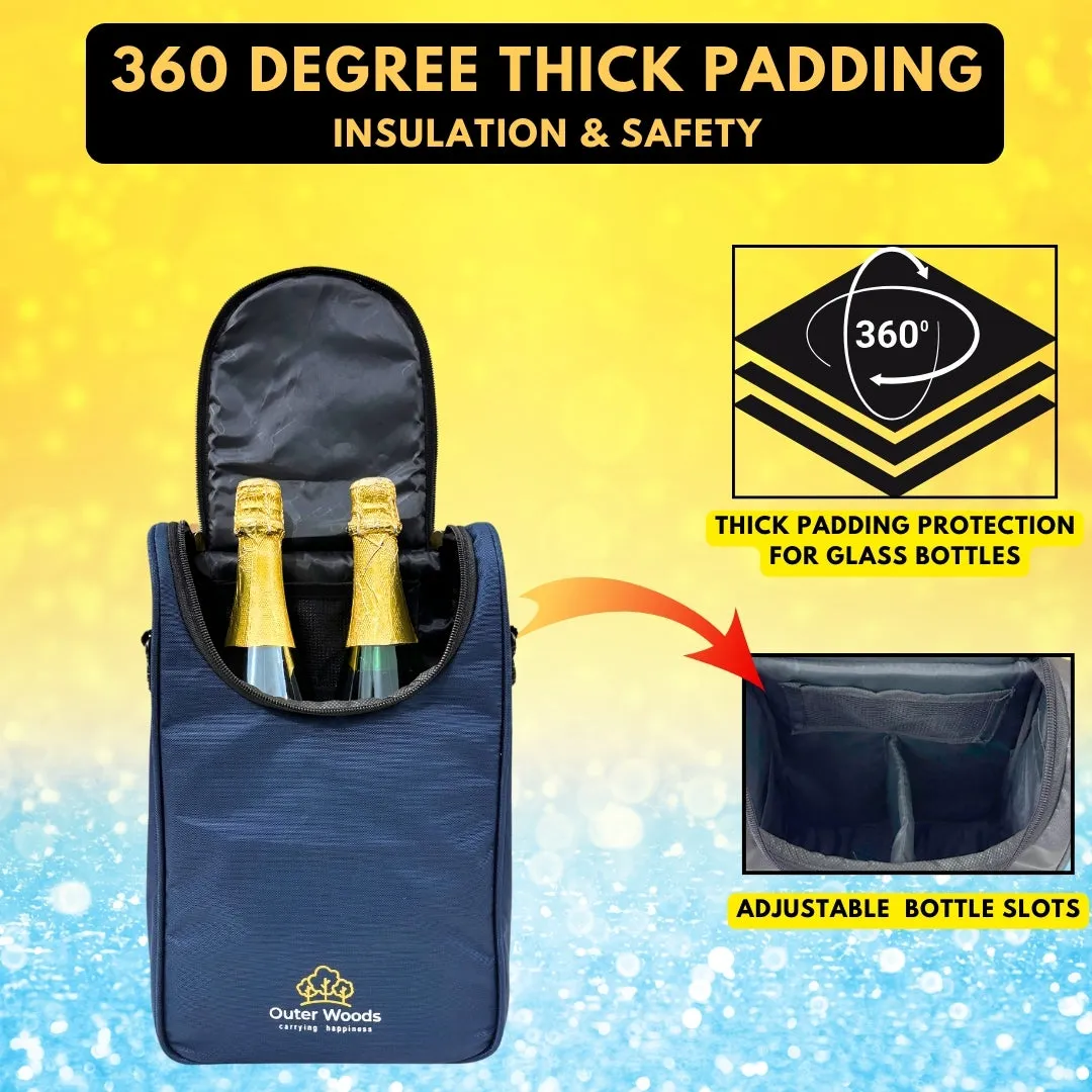 Outer Woods Insulated 2 Bottle Cooler Bag