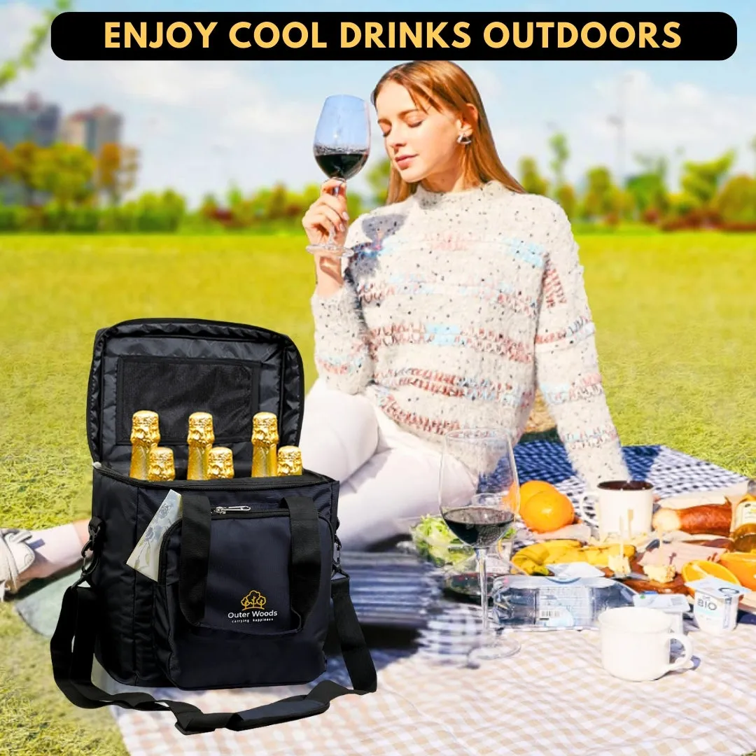 Outer Woods Insulated 6 Bottle Cooler Bag