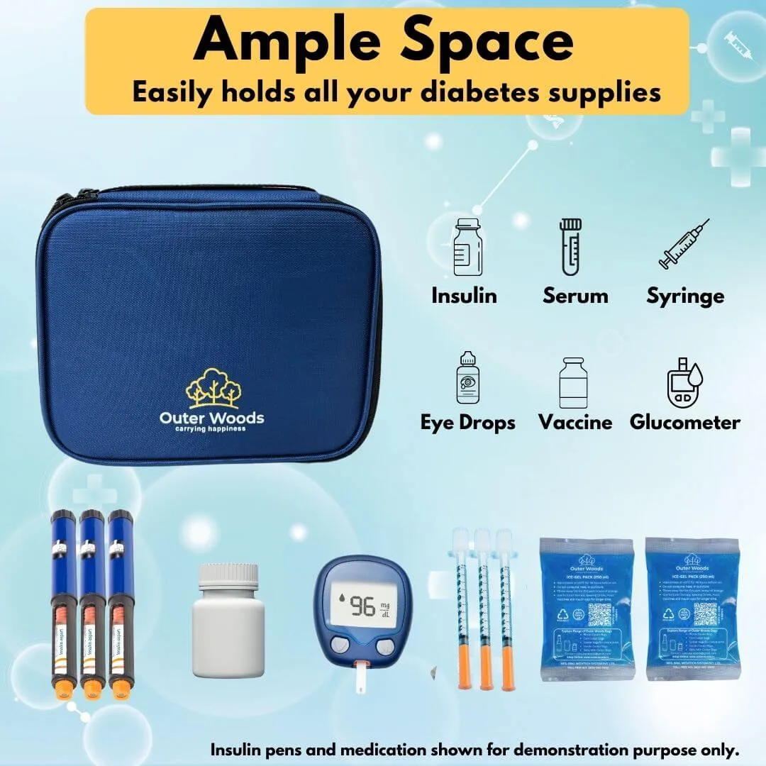 Outer Woods Insulated Insulin Cooler Bag Plus