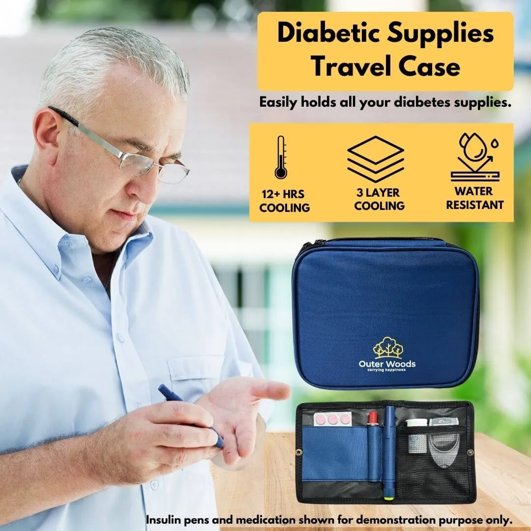 Outer Woods Insulated Insulin Cooler Bag Plus