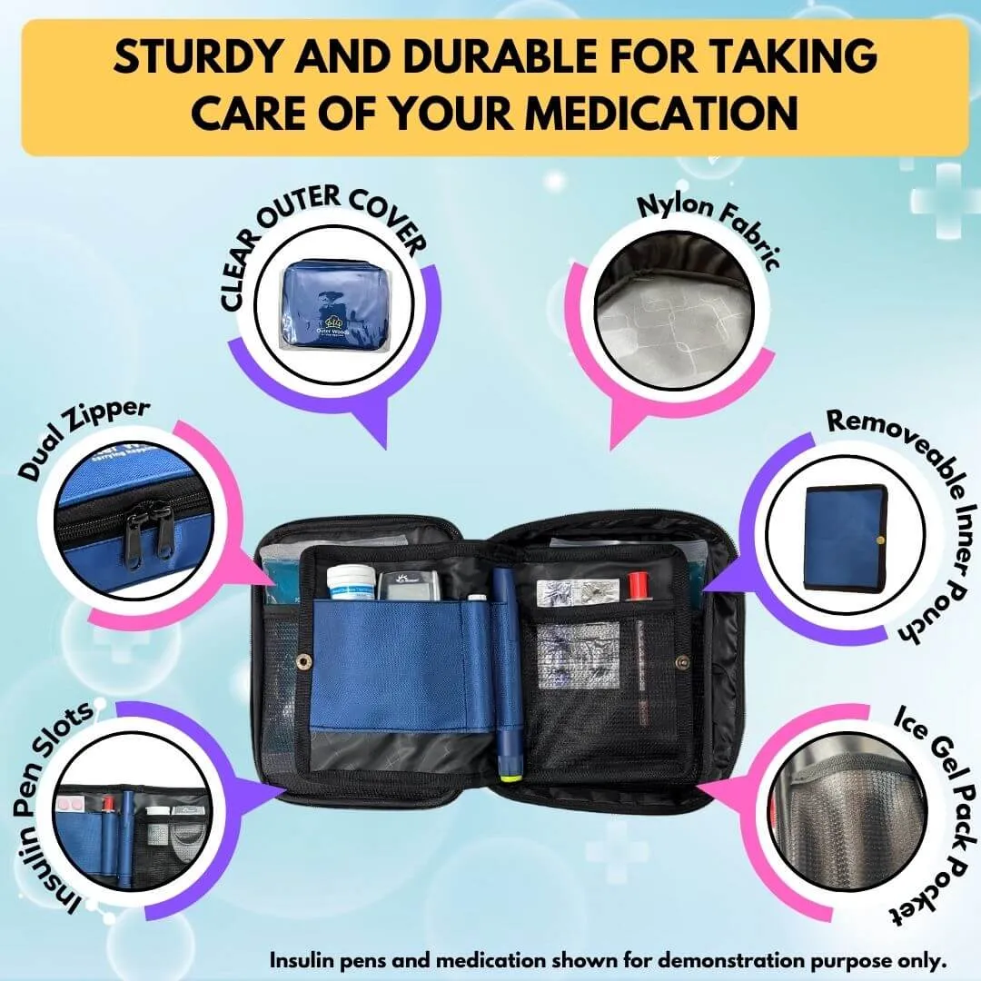 Outer Woods Insulated Insulin Cooler Bag Plus