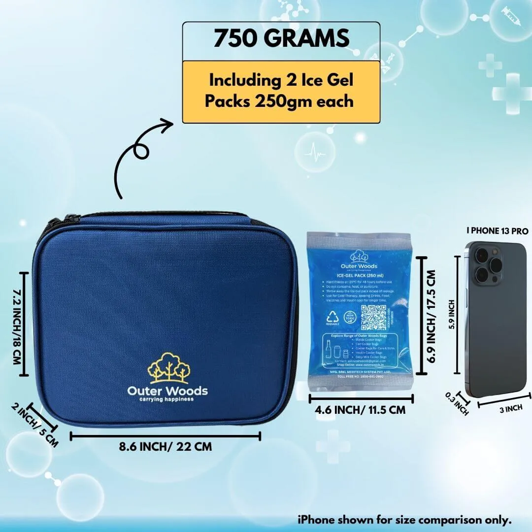 Outer Woods Insulated Insulin Cooler Bag Plus