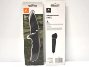 Ozark Trail flip opening lock blade knife Black 3"