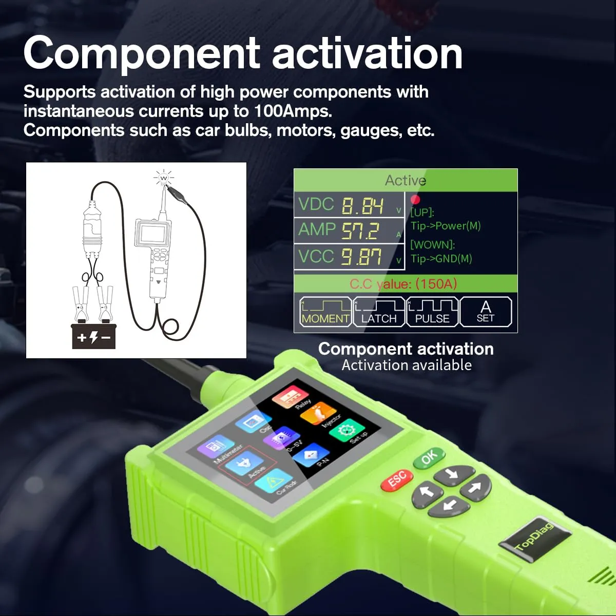 P200 Pro Power Circuit Probe Kit 9V-48V Circuit Systems 2025 Automotive Circuit Tester - Multimeter/Oscilloscope/Fuel Injector Tester/Activating Component