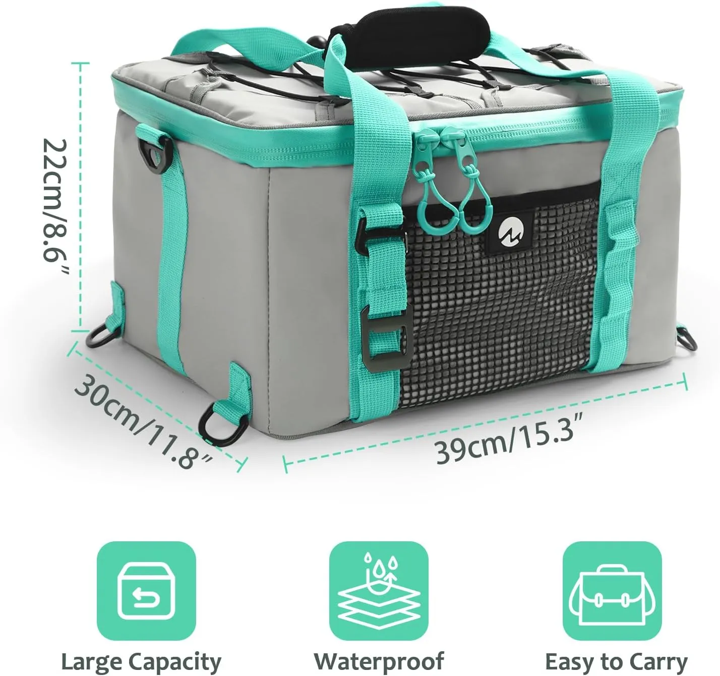 Paddle Board Cooler, Paddleboard Cooler Deck Bag with Detachable Bottle Opener, Paddle Board Accessories, Sup Cooler Bag for Beach, Camping, Kayaking, Travel
