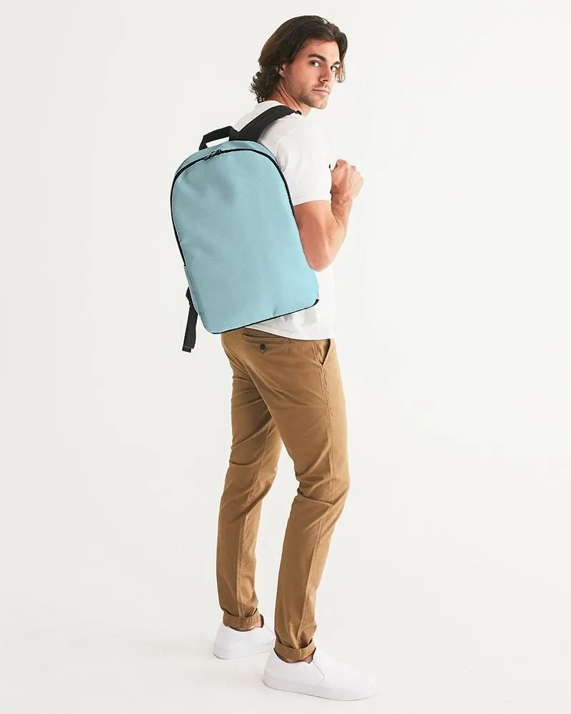Pale Pastel Warm Cyan Waterproof Backpack | Bright Pale Pastel Warm Cyan | C30M0Y8K0