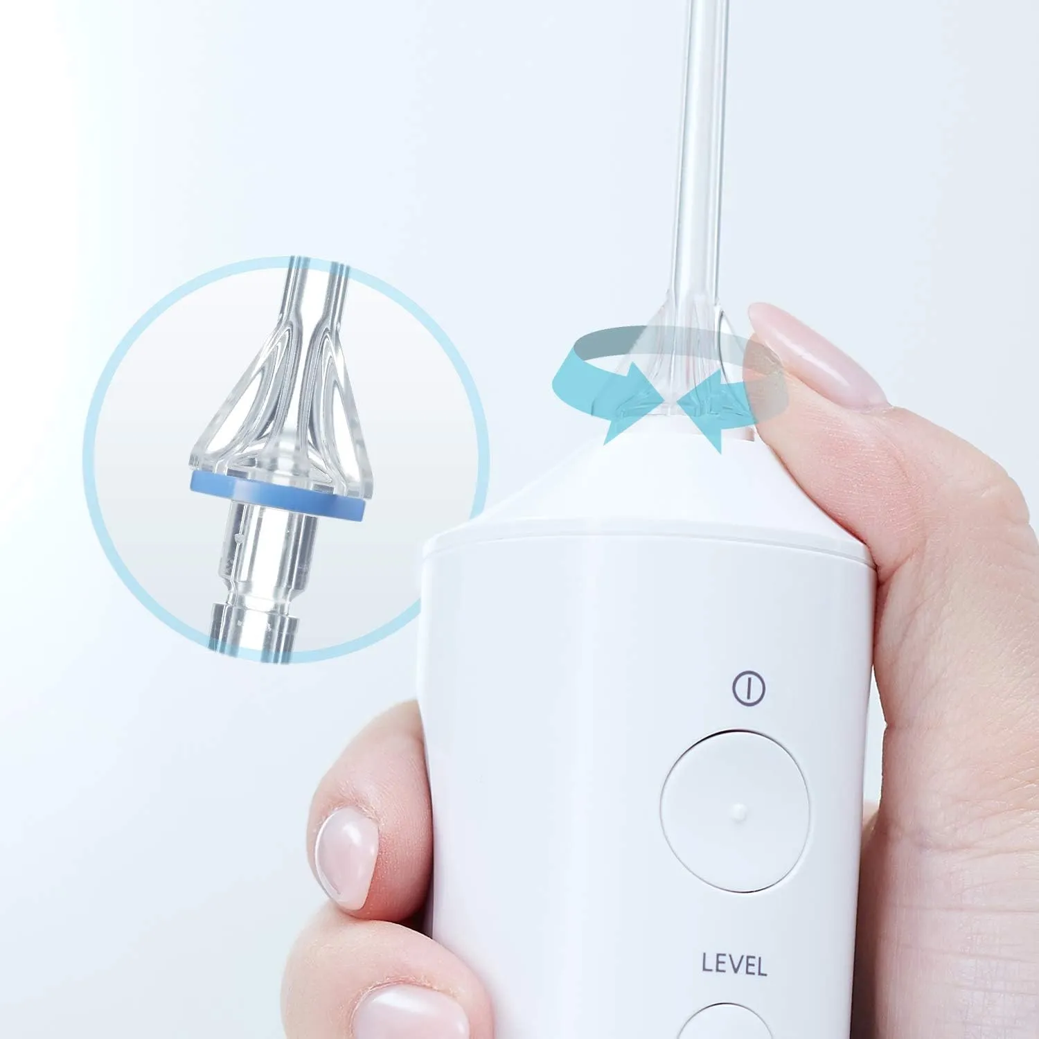 Panasonic Professional Cordless Water Flosser for Dental, Bridge and Orthodontic Care, Portable Oral Irrigator with Ultrasonic Cleaning – EW1511W (White)