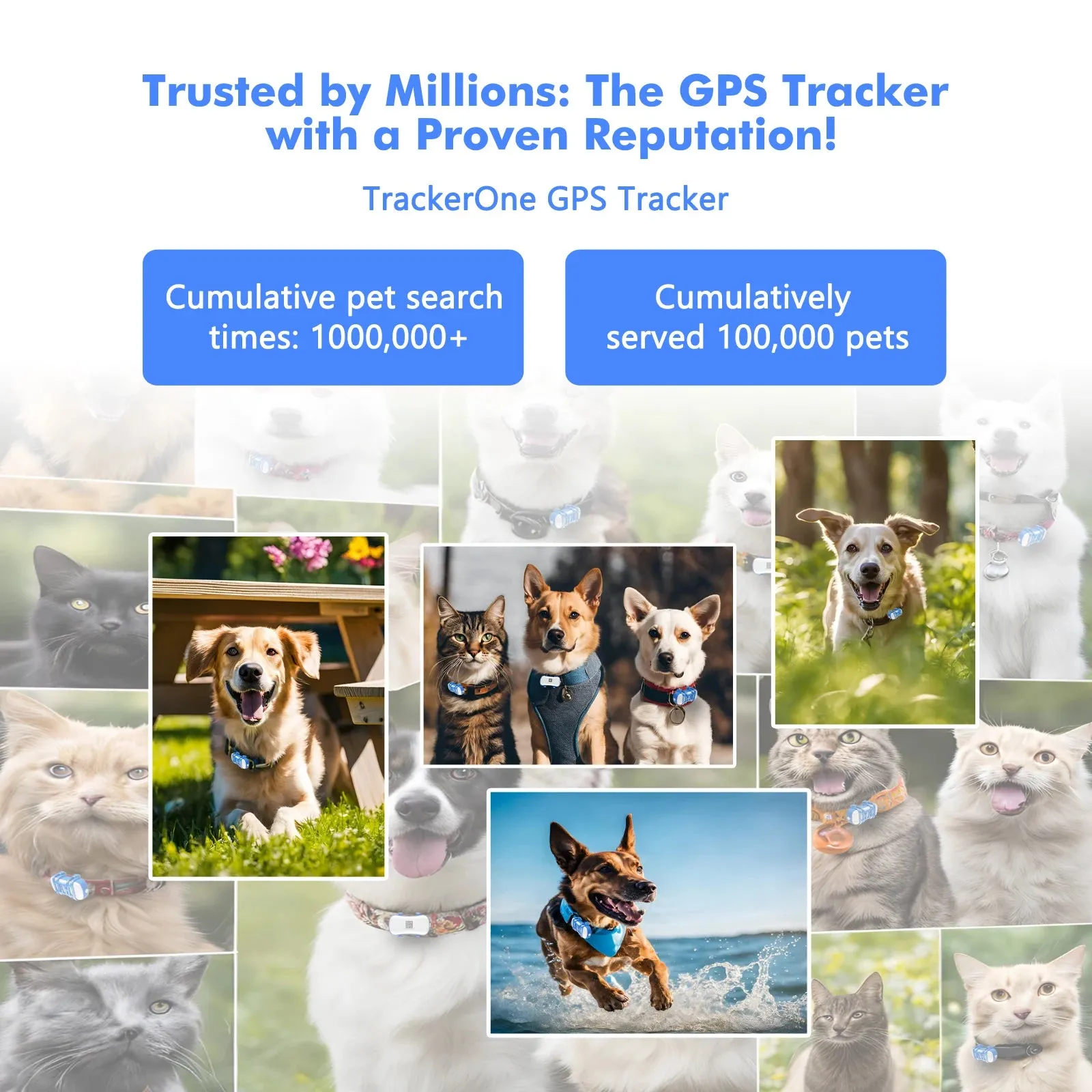 Pet GPS Tracker Waterproof Smart Locator