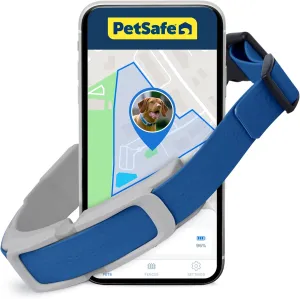 PetSafe Guardian GPS   Tracking Dog Fence Collar Pet Safe GPS Dog Collar Fence System, with App Waterproof Rechargeable Collar, Tracking for Dogs (Blue)