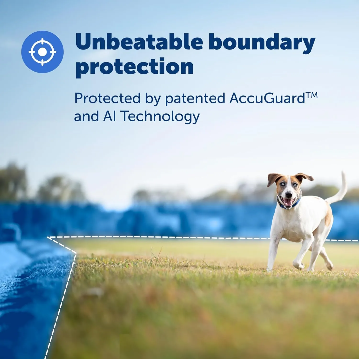 PetSafe Guardian GPS   Tracking Dog Fence Collar Pet Safe GPS Dog Collar Fence System, with App Waterproof Rechargeable Collar, Tracking for Dogs (Blue)