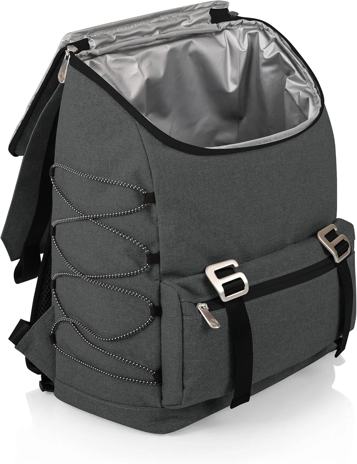 PICNIC TIME NFL New Orleans Saints OTG Traverse Backpack Cooler - Soft Cooler Backpack - Hiking Backpack, (Heathered Gray)