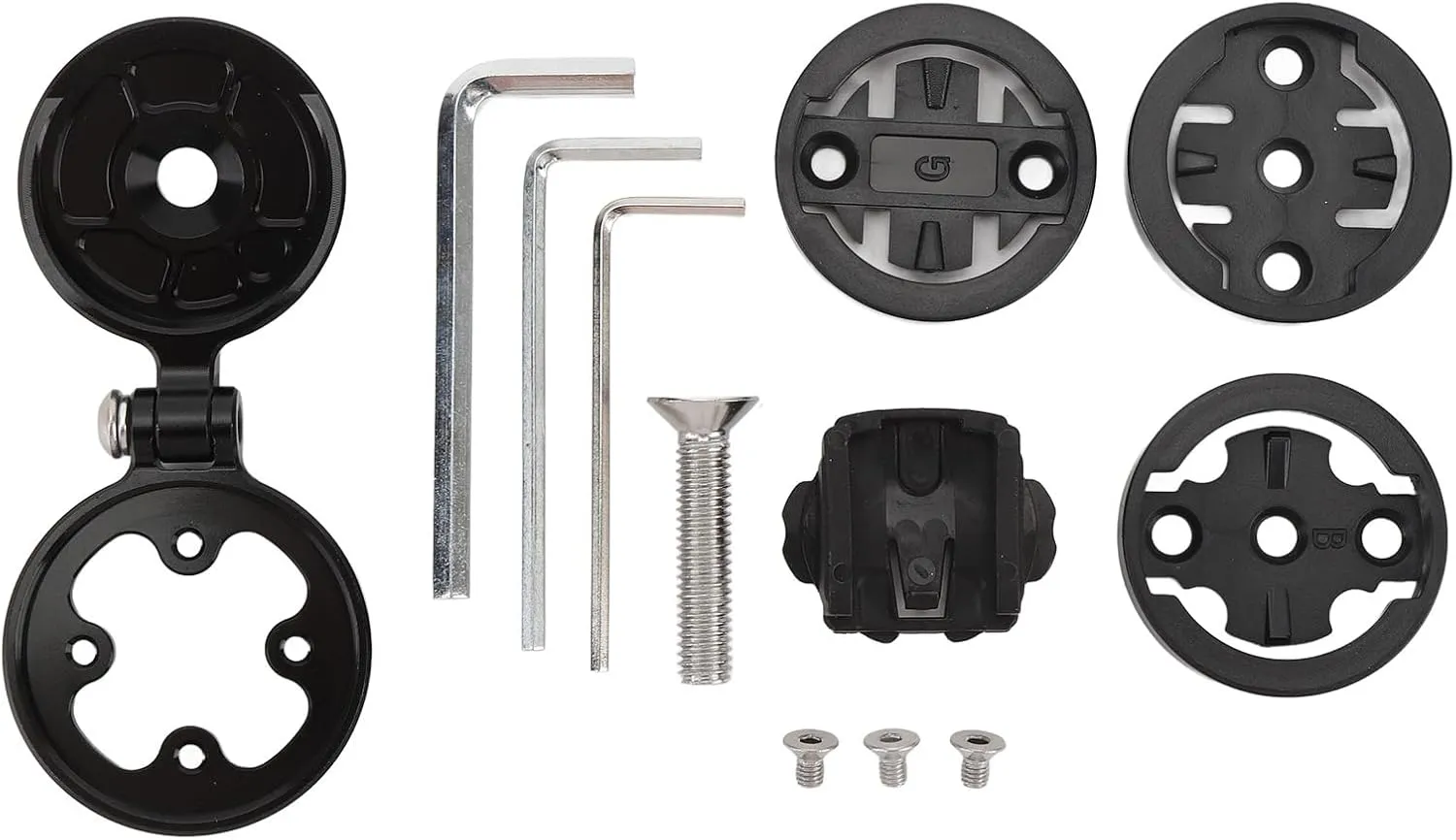Pilipane Cycle Computer Mount Aluminum Alloy Out Front Cycling Computer Mounting Kit with 4 Adapters for Edge Wahoo Elemnt Rider Stages Dash Hammerhead Karoo