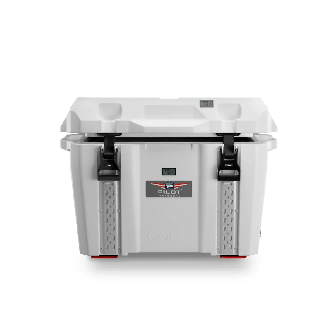 Pilot Outdoors® Premium Ice Chest Cooler 35/60 (White)