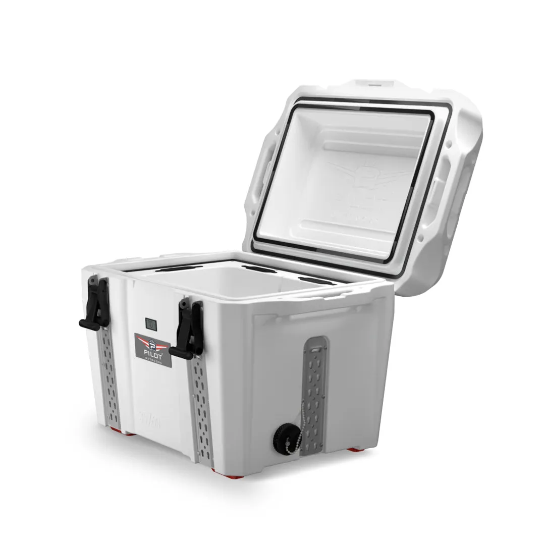Pilot Outdoors® Premium Ice Chest Cooler 35/60 (White)