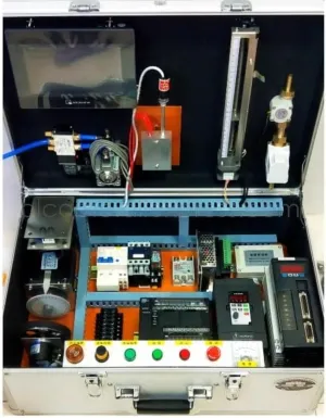 PLC Training Kit for HMI, Inverter, Servo, and Sensor Programming - Comprehensive Learning Box