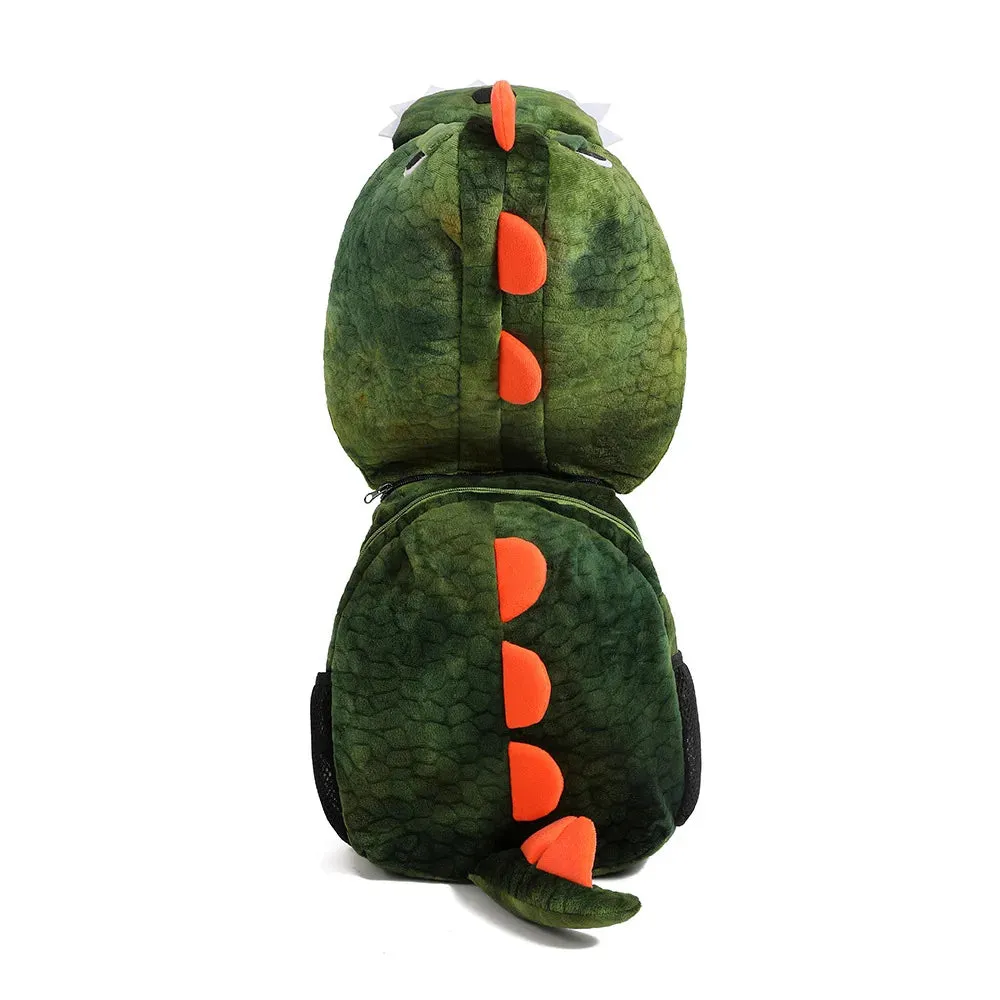 Plush Dinosaur Backpack with Hood