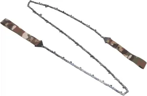 Pocket Chainsaw with Paracord, Survival Chain Saw Hand Chain Saw Handle, Hand Chain Saw 48in Foldable High Tree Hand Rope Chain Saw Portable Outdoor