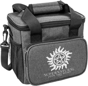 Popfunk Supernatural Anti Possession Symbol Soft Insulated Cooler Bag, Large Lunch Bag, Lightweight, Thermal and Reusable for Office, Picnic, Beach