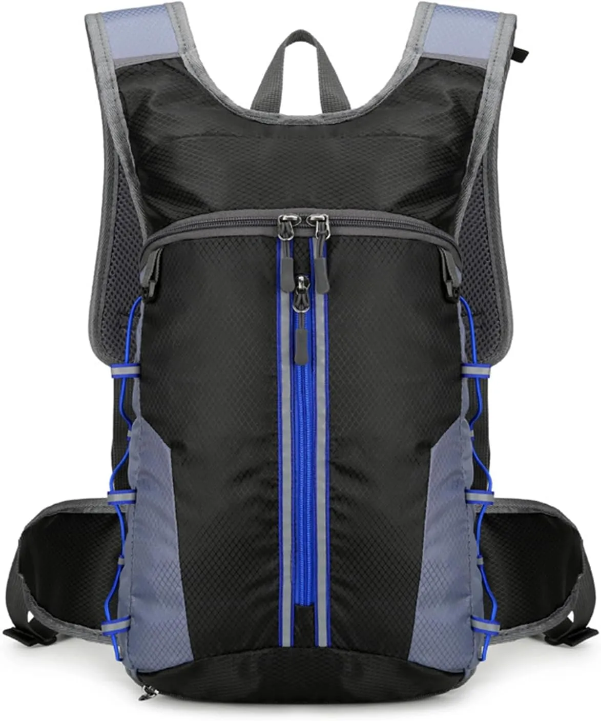PORRASSO Hiking Backpack 20L Rucksack Breathable Daypack Lightweight Cycling Backpack Hydration Pack for Women Men Camping Trekking Climbing Outdoor Sports Blue