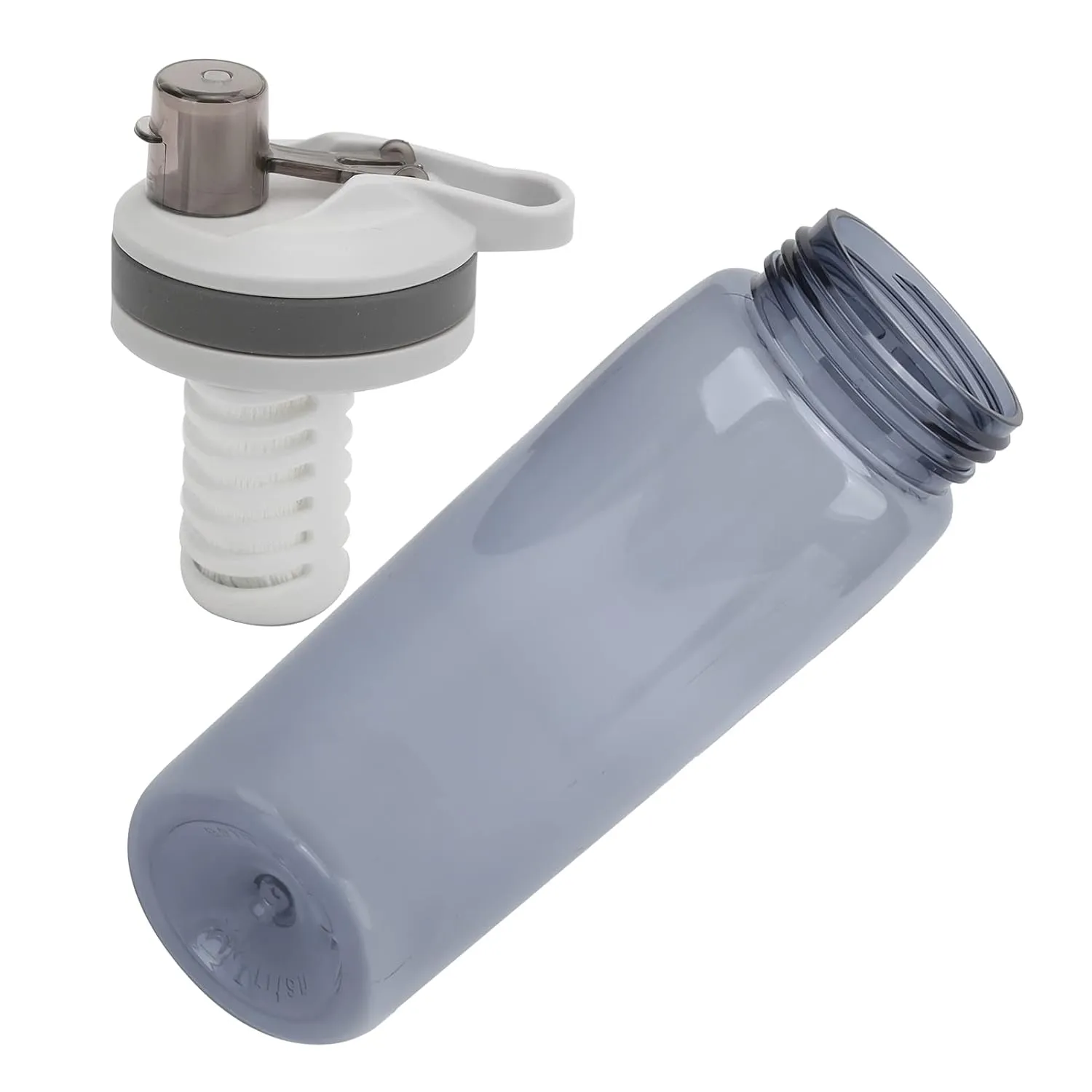 Portable Ifier Bottle 770ml for Cam Hiking Emergency Outdoor Ed Bottle Yellow Compact Bottle for Travel (Gray)