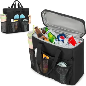Portable Insulated Cooler Bag, Leakproof Beach Cooler Bag Compatible with Original XL Bogg Bag, Can Cooler Tote Bag for Beach, Camping, Picnic, Road Trips, Travel Cooler for Men and Women
