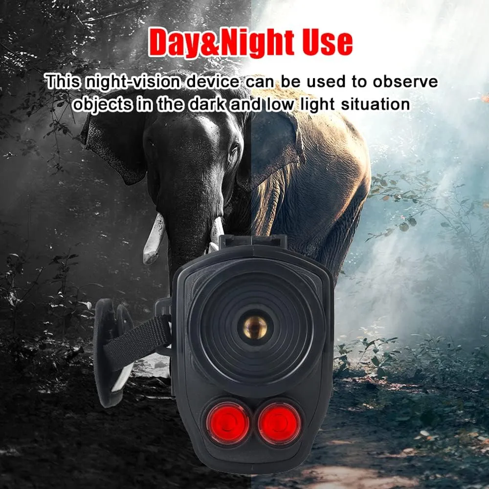 Portable Monocular Night Vision, Handheld Multi - Function Device 5X Digital Zoom 300m Night Vision Range for Hunting and Outdoor Adventures