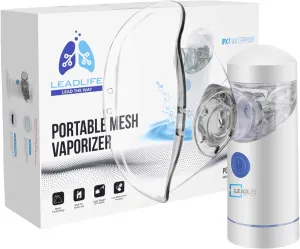 Portable Vaporizer Machine, Self-Cleaning Function, Built-in Rechargeable Battery, Liquid Sensor, Auto Switch-Off, Water-Proof Design, Handhold Mesh Atomizer(Unlimited ONE Year Warranty Included)