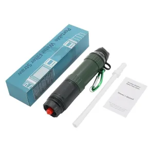 Portable Water Purifier - Personal Water Purifier for Hiking, Travel, Camping, Outdoor Adventures, Portable Water Filter Straw
