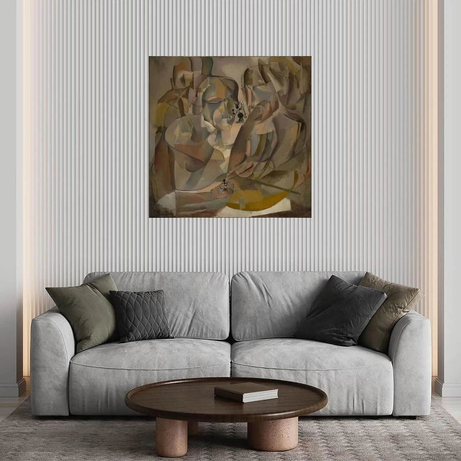 Portrait of Chess Players by Marcel Duchamp, 1911 Canvas Painting Posters And Prints Wall Art Pictures for Living Room Bedroom Decor 16x16inch(40x40cm) Unframe-style