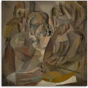 Portrait of Chess Players by Marcel Duchamp, 1911 Canvas Painting Posters And Prints Wall Art Pictures for Living Room Bedroom Decor 16x16inch(40x40cm) Unframe-style