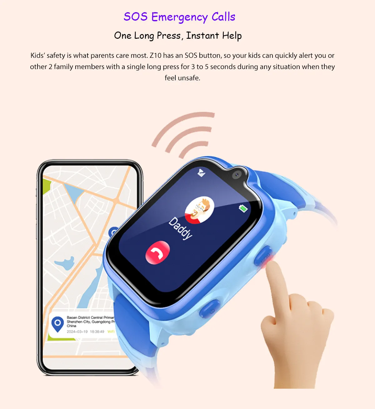 Premium 4G Kids Smartwatch – GPS Tracker, Video Call, SOS, WiFi, Camera, Voice Monitor, Waterproof, 700mAh Battery, Child Phone Watch with Location Tracking