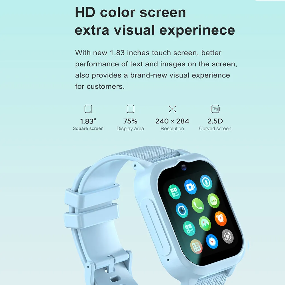 Premium 4G Kids Smartwatch – GPS Tracker, Video Call, SOS, WiFi, Camera, Voice Monitor, Waterproof, 700mAh Battery, Child Phone Watch with Location Tracking