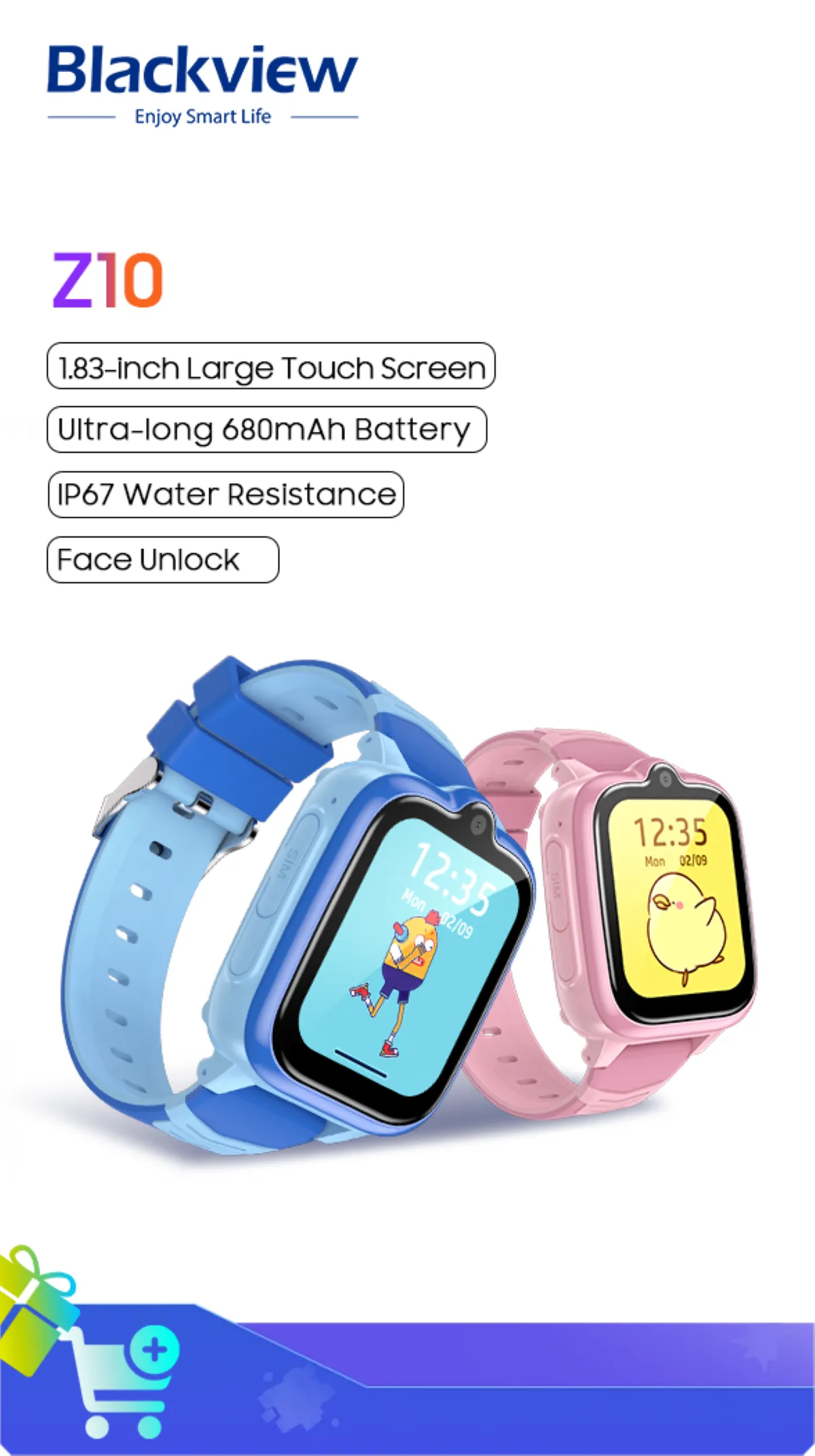 Premium 4G Kids Smartwatch – GPS Tracker, Video Call, SOS, WiFi, Camera, Voice Monitor, Waterproof, 700mAh Battery, Child Phone Watch with Location Tracking