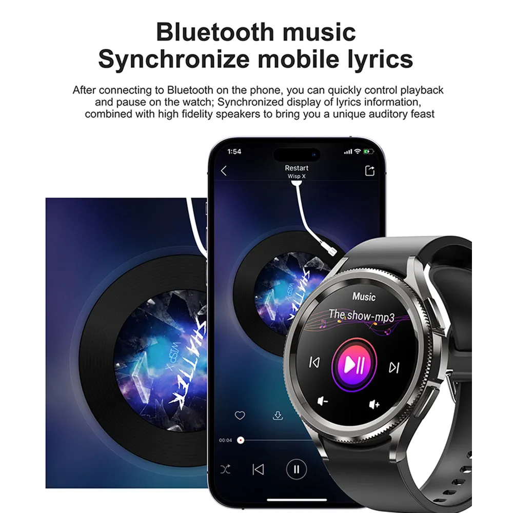 Premium Smartwatch for Samsung Galaxy Watch6 Classic – GPS, Sports Modes, Heart Rate, Bluetooth Call, Waterproof, Health Monitoring, 1.46" Touchscreen, Fitness Tracker 2024