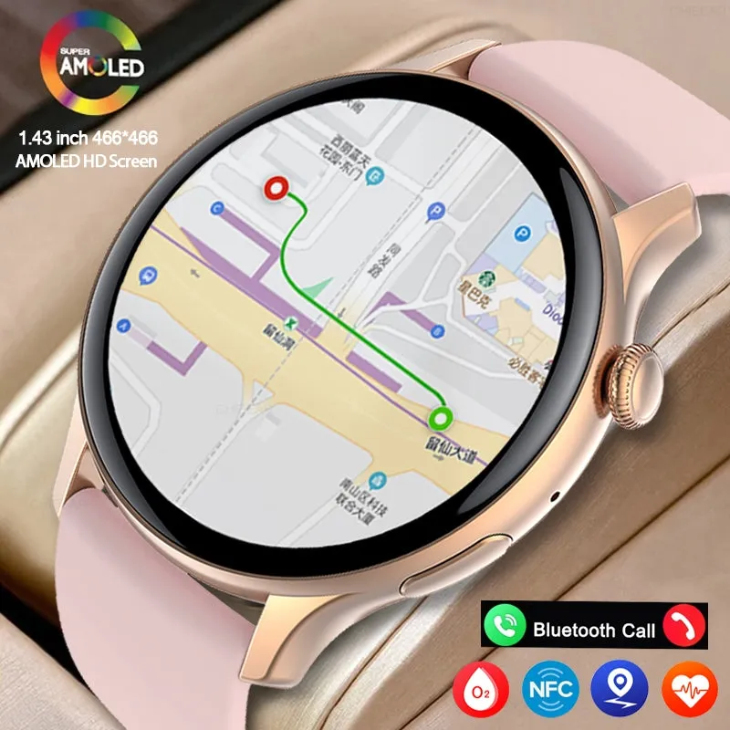 Premium Smartwatch for Samsung Galaxy Watch6 Classic – GPS, Sports Modes, Heart Rate, Bluetooth Call, Waterproof, Health Monitoring, 1.46" Touchscreen, Fitness Tracker 2024