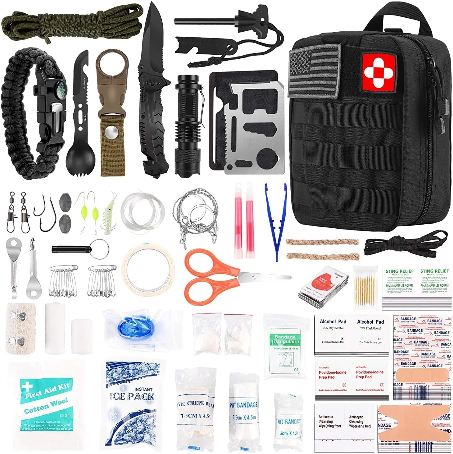 Professional 216-Piece Survival First Aid Kit by Verifygear