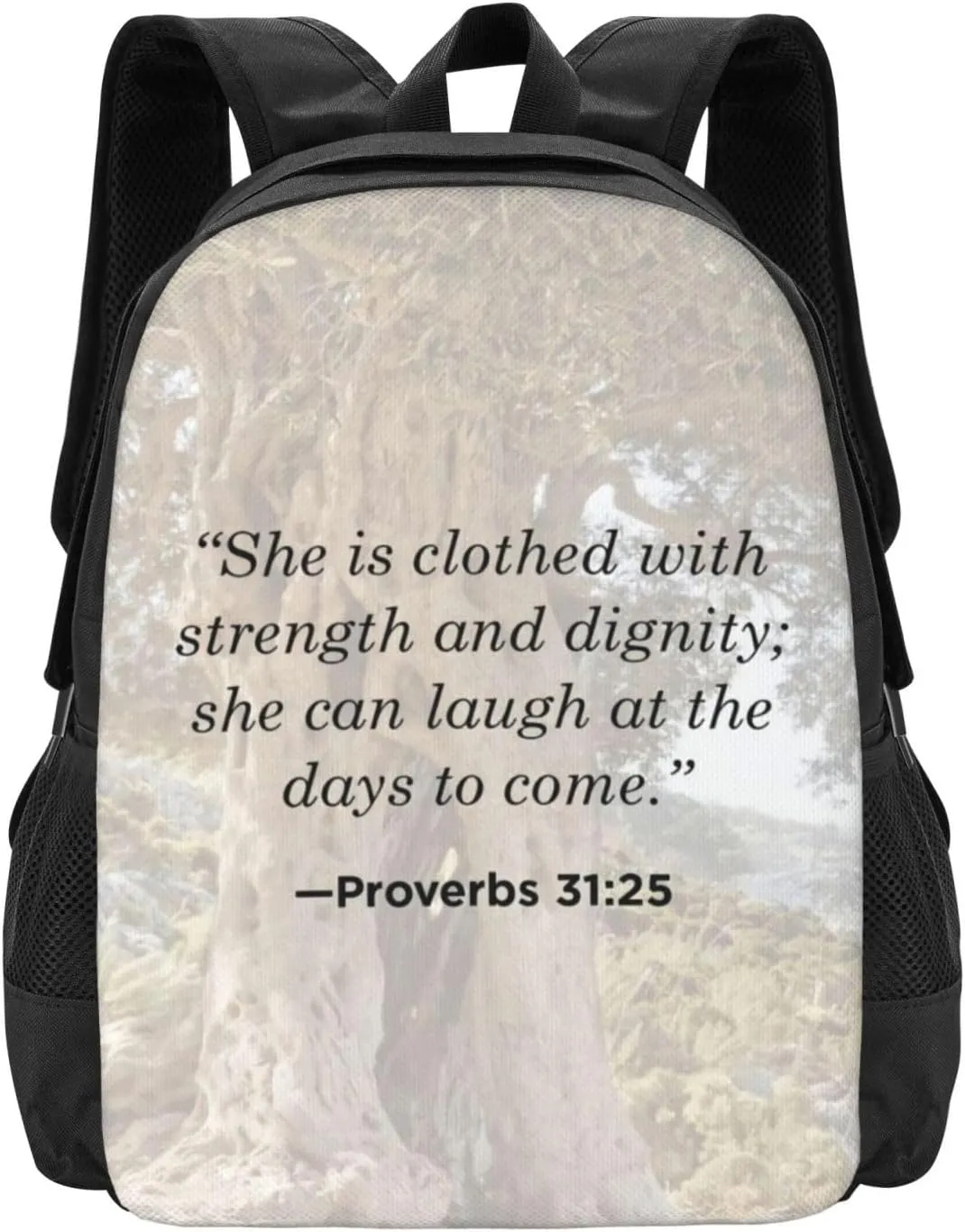 Proverbs 31 ：25 Lightweight Packable Backpack Travel Casual Hiking Daypack Foldable Backpack For Men Women