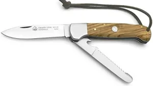 PUMA IP Cazador Oak Wood Handle Spanish Made Folding Hunting Knife