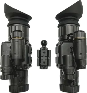 PVS-14 Military IR Binocular Night Vision Device Allowing for Use as a Handheld Device or Helmet-Mounted Night Vision Goggles,Detachable into Two Monocular NightVision Goggles