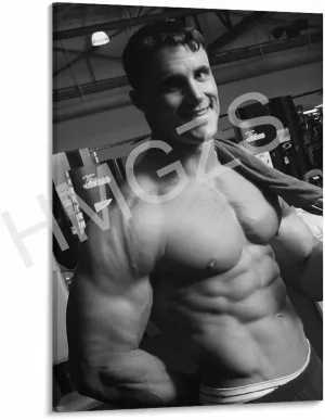 QNBHYAA Muscle Man Greg Plitt Mr. Bodybuilder Poster Retro Famous Actor Poster (1) Canvas Painting Posters And Prints Wall Art for Living Room Bedroom Decor 08x12inch(20x30cm)