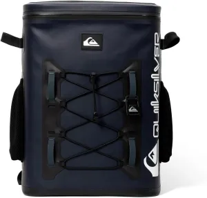 Quiksilver Welded Bungee Backpack Cooler, 30L/36 Cans, 48-72 Hours Insulation, Leakproof & Waterproof IPX7 Rated, Heavy-Duty 600D TPU, Adjustable Straps, Tactical Rings & Mesh Pockets