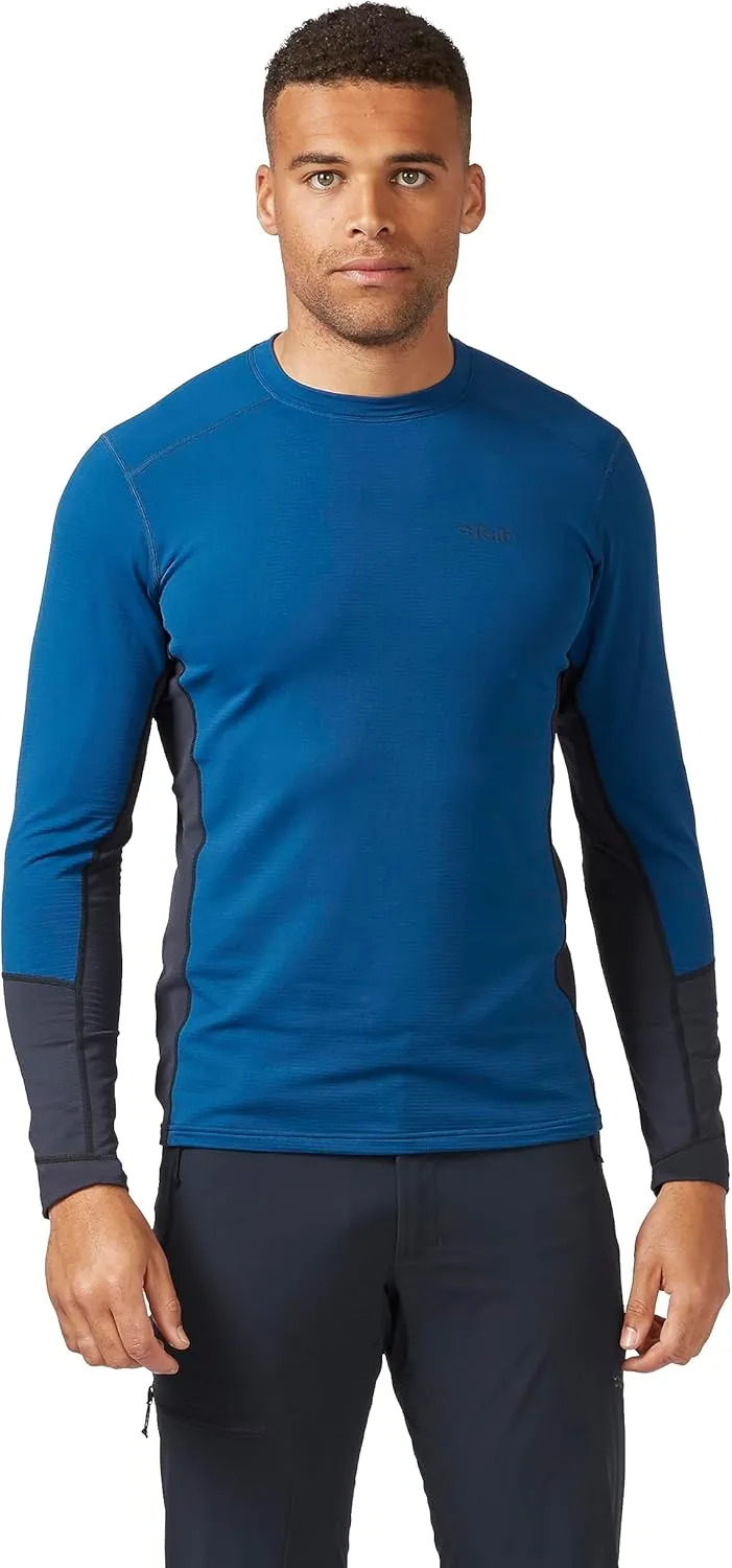 RAB Men’s Conduit Crew Lightweight Breathable Fleece for Hiking, Climbing, & Skiing