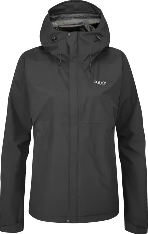 Rab Women's Downpour Eco Waterproof Breathable Jacket for Hiking & Climbing