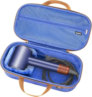 RAIACE Hard Storage Case Compatible with Dyson Hair Dryer, Travel Carrying Bag. (for Sale is case only). -Blue