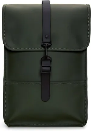 RAINS Backpack Mini - Waterproof Backpack for Men and Women - Laptop Bag for Work or Travel Green