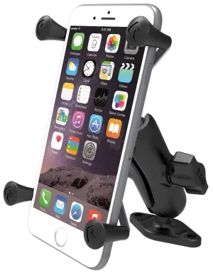 RAM 1" Ball Mount with Diamond Base & X-Grip for iPhone XR (sku 42419)